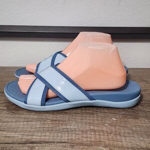 Vionic Merced Women's Strappy Sandals Shoes Size 9 Blue
